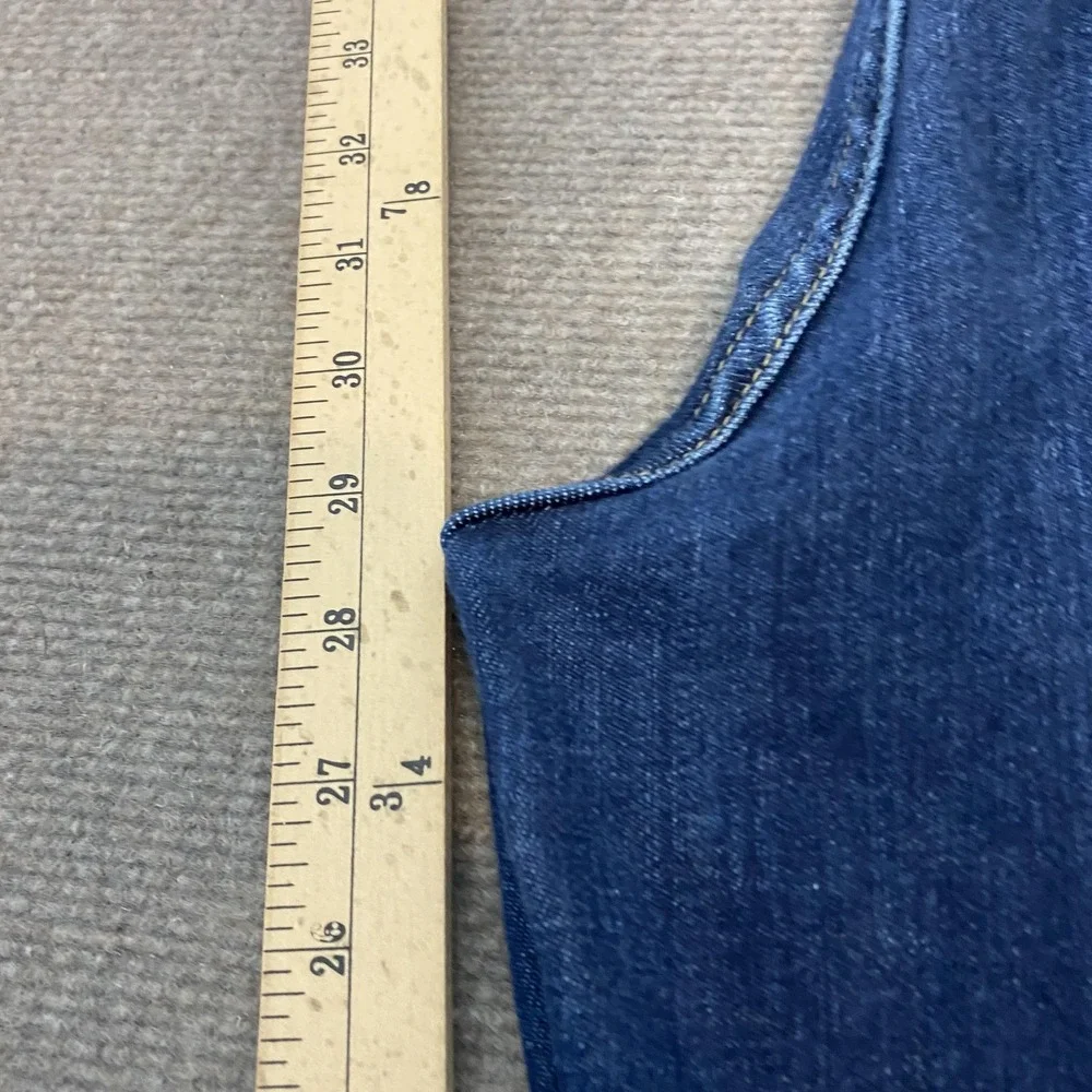 Judy Blue Jeans Womens 7/28 Blue Distressed Boyfriend‎ Fit Mid Rise Denim Pants